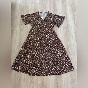 Keluummi Floral Midi Dress with Short Sleeves 👗